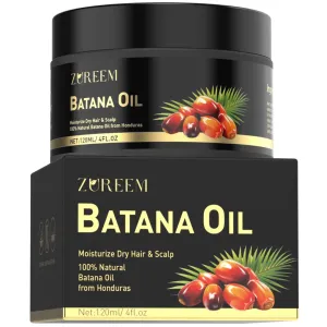 100% Pure Batana Oil for Hair Growth & Repair - Unrefined Raw Batana Oil from Honduras - Natural Hair Treatment for Men & Women - Promotes Thicker Hair, Prevents Hair Loss & Enhances Shine