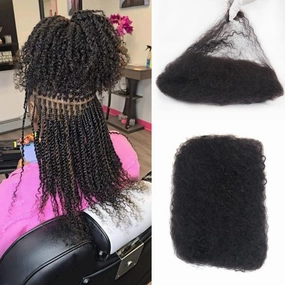 12 Inch MAYTSING Afro Kinkys Bulk Human Hair for Dreadlock Extensions, Micro Locs, Micro Twist, Repair Locs or Braiding 1oz/ 30 g 100% Afro Kinky-curly Human Hair Bulk for Twist