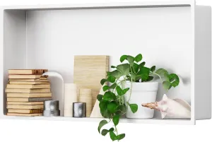 12" X 24" Stainless Steel Shower Niche Insert Tile Ready, Niche for Shower Wall, Recessed Shelf No Tile Needed for Bathroom Storage, White