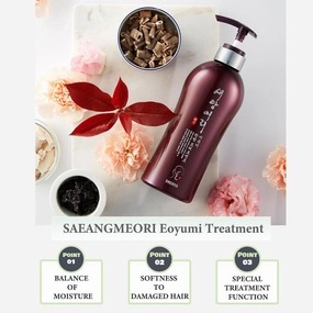 153US Saeangmeori Eoyumi Liquid Shampoo and Oriental Herb Treatment set, Anti-Hair Loss, Root Volume UP, Scalp Clean UP, 16.90 FL OZ Each 2.02FL OZ