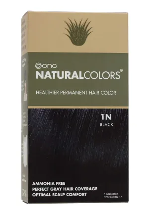 (1N Black) 4 fl. oz. (120 mL) Heat Activated Healthier Permanent Hair Dye with Certified Organic Ingredients, Ammonia Free, Vegan Friendly, 100% Gray Coverage
