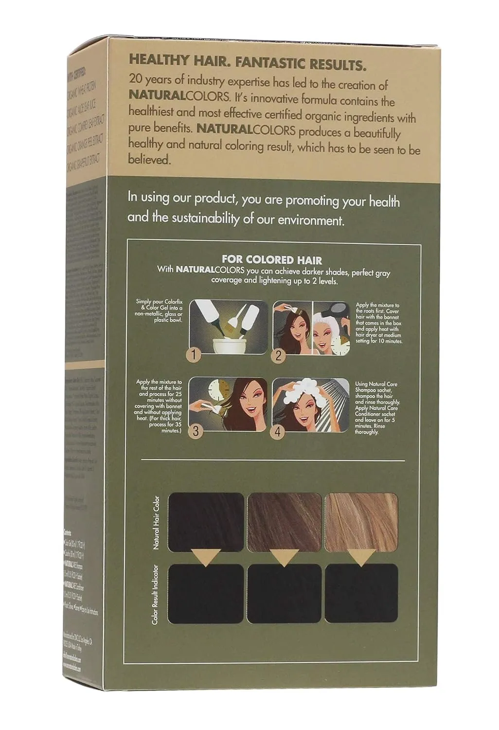 (1N Black) 4 fl. oz. (120 mL) Heat Activated Healthier Permanent Hair Dye with Certified Organic Ingredients, Ammonia Free, Vegan Friendly, 100% Gray Coverage