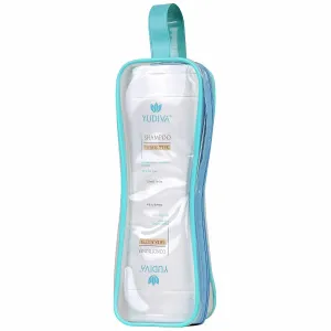 2 Products in 1 Bottle, Shea Butter Shampoo & Conditioner Set, with travel bag, fits all hair types, 15.2 Fl oz