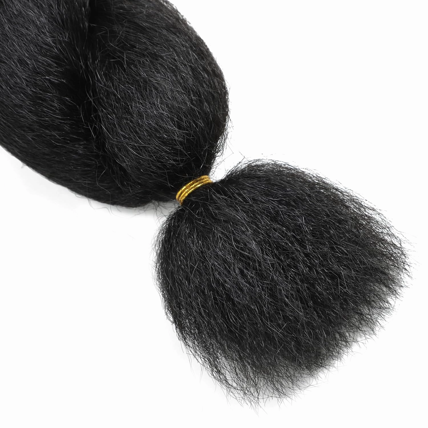 22 Inch Kinky Straight Vixen Crochet Hair Bundles – Natural Black Yaki Premium Synthetic Fibers for Black Women Hair Extension (3, 1B-22inch)