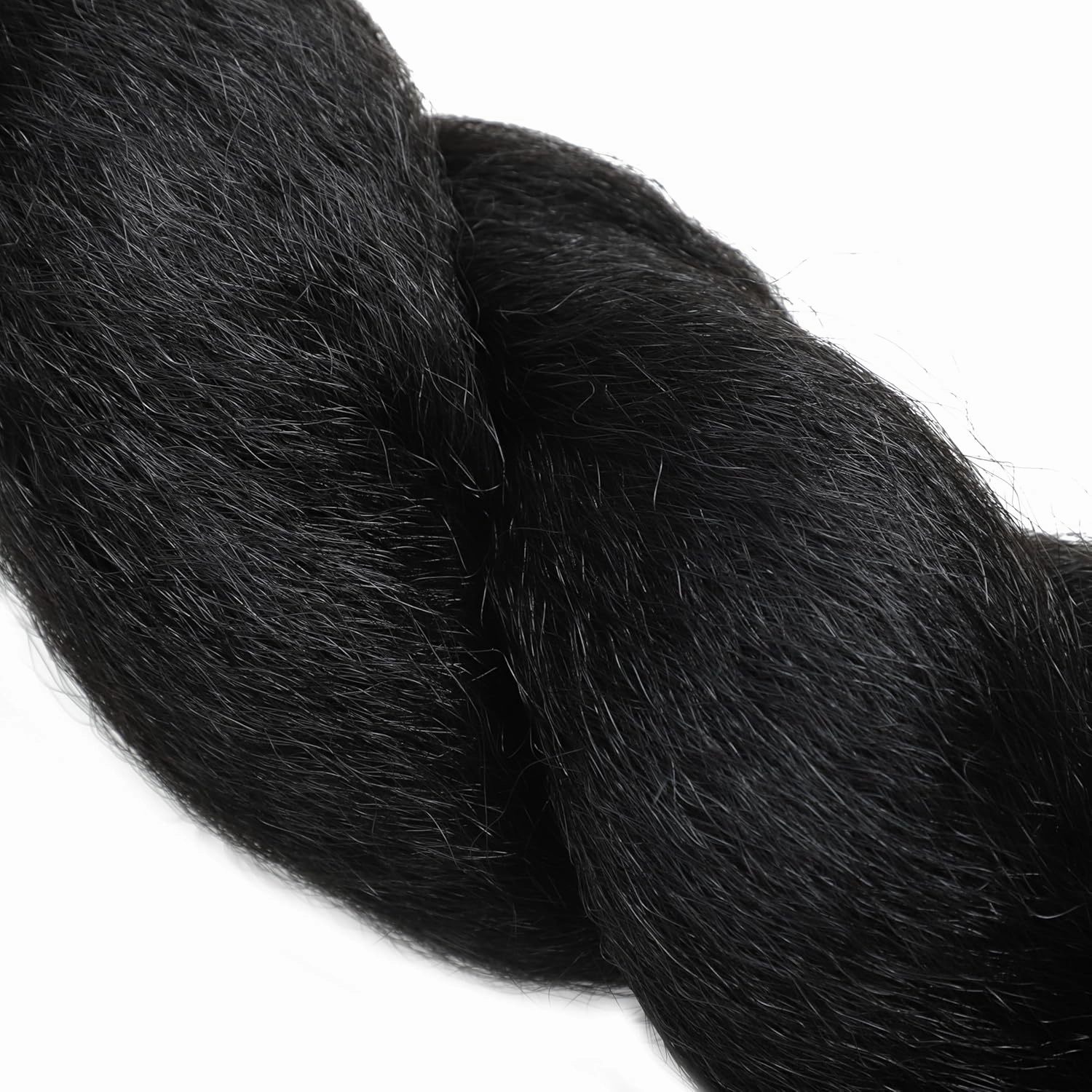 22 Inch Kinky Straight Vixen Crochet Hair Bundles – Natural Black Yaki Premium Synthetic Fibers for Black Women Hair Extension (3, 1B-22inch)