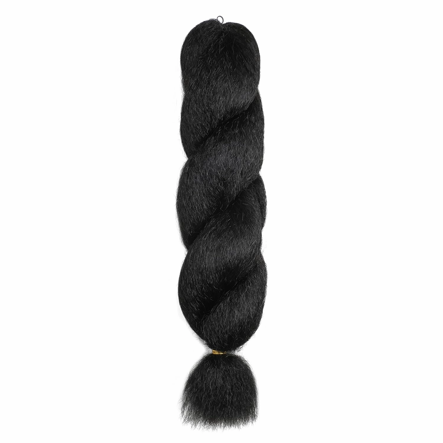 22 Inch Kinky Straight Vixen Crochet Hair Bundles – Natural Black Yaki Premium Synthetic Fibers for Black Women Hair Extension (3, 1B-22inch)