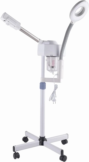 2 in 1 Touch Screen Facial Steamer with 3X Magnifying Lamp, Esthetician Steamer Professional Aromatherapy Humidifier Face Spa Mist Steam for Home Beauty Salon