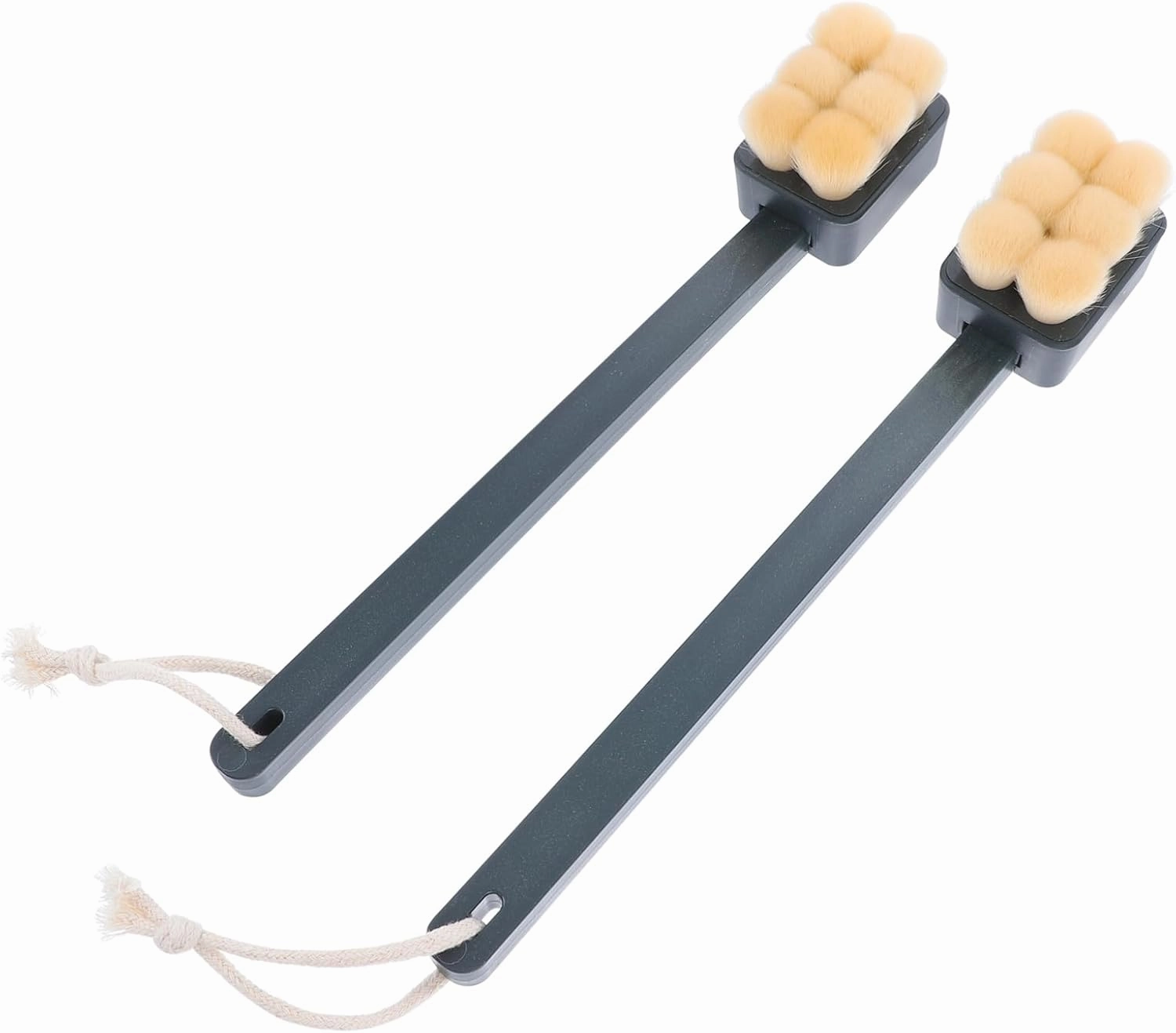 2 Pack Long Handled Face Brush for Bath Shower Cleaning Supplies Soft Bristles for Gentle Skin Care Quick Easy Cleaning