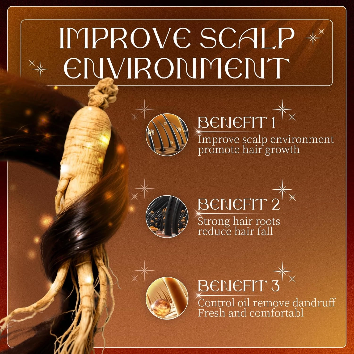 2 Pcs Anti Hair Loss Shampoo - Routine Shampoo for Women Hair Loss, Rich in Various Plant Extracts, Anti-Hair Fall Promote Hair Growth (3)