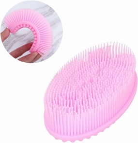 2pcs Silicone Bathing Massage Scrubbers Cleaning Tools for Boy Girl Dead Skin Removal Quick Dry for All Ages