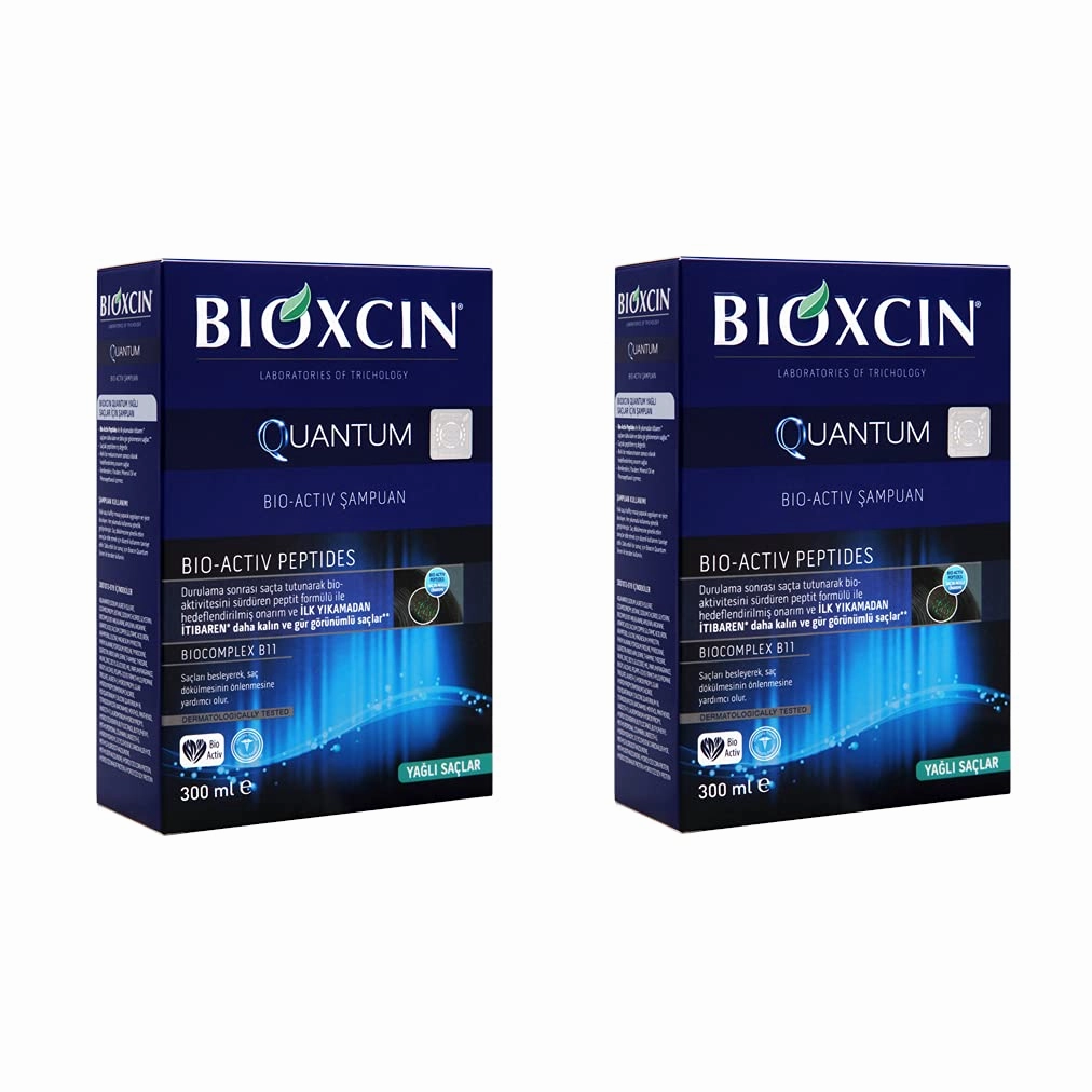 2x 300ml BIOTA Quantum Herbal Shampoo For Intensive Hair Loss Oily Hair