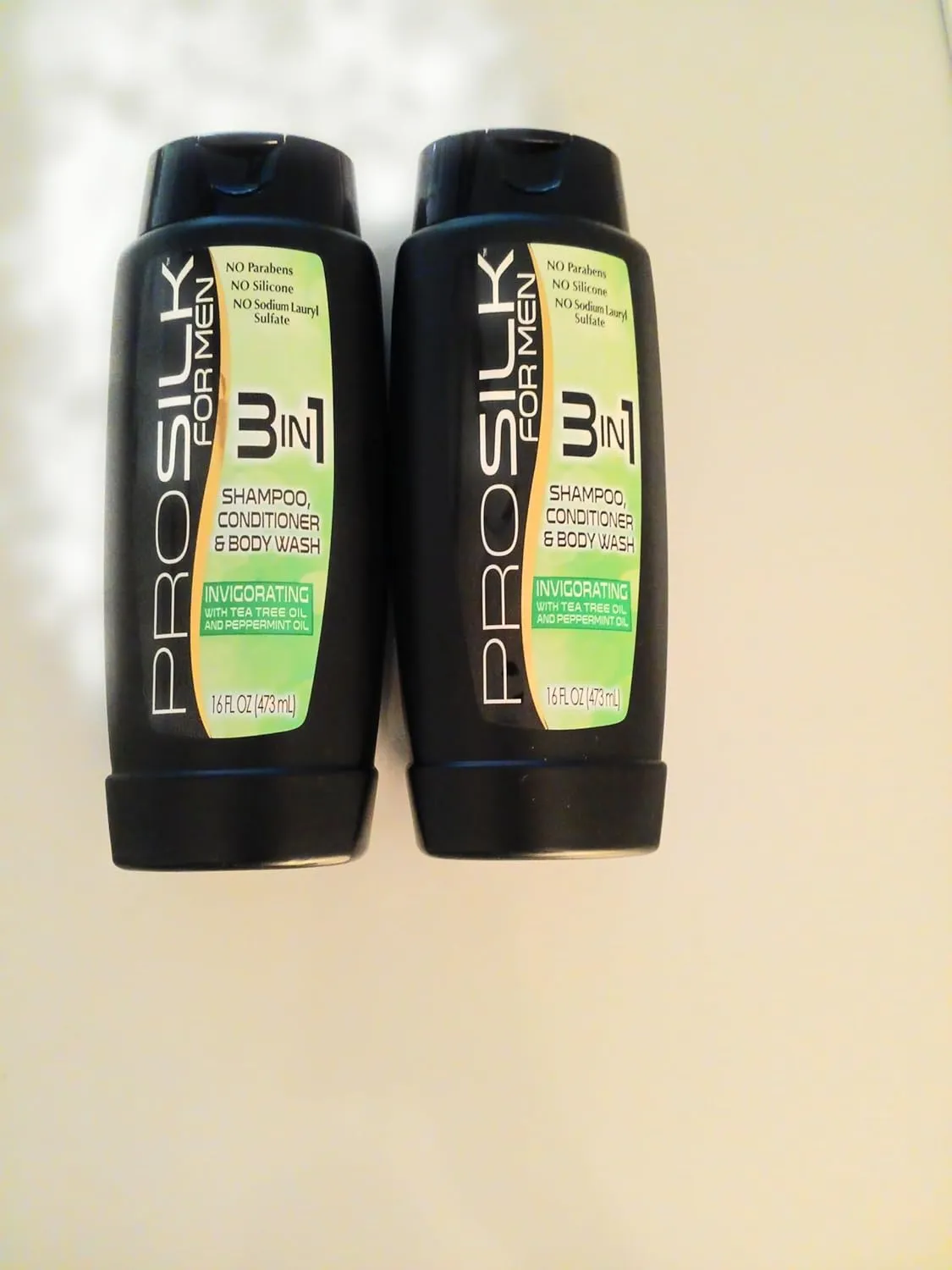 3-in-1 Moisturizing Men's Conditioner, Shampoo, and Body Wash invicorating with tea tree oil and peppermint pack 2 16 oz each