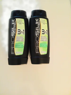 3-in-1 Moisturizing Men's Conditioner, Shampoo, and Body Wash invicorating with tea tree oil and peppermint pack 2 16 oz each