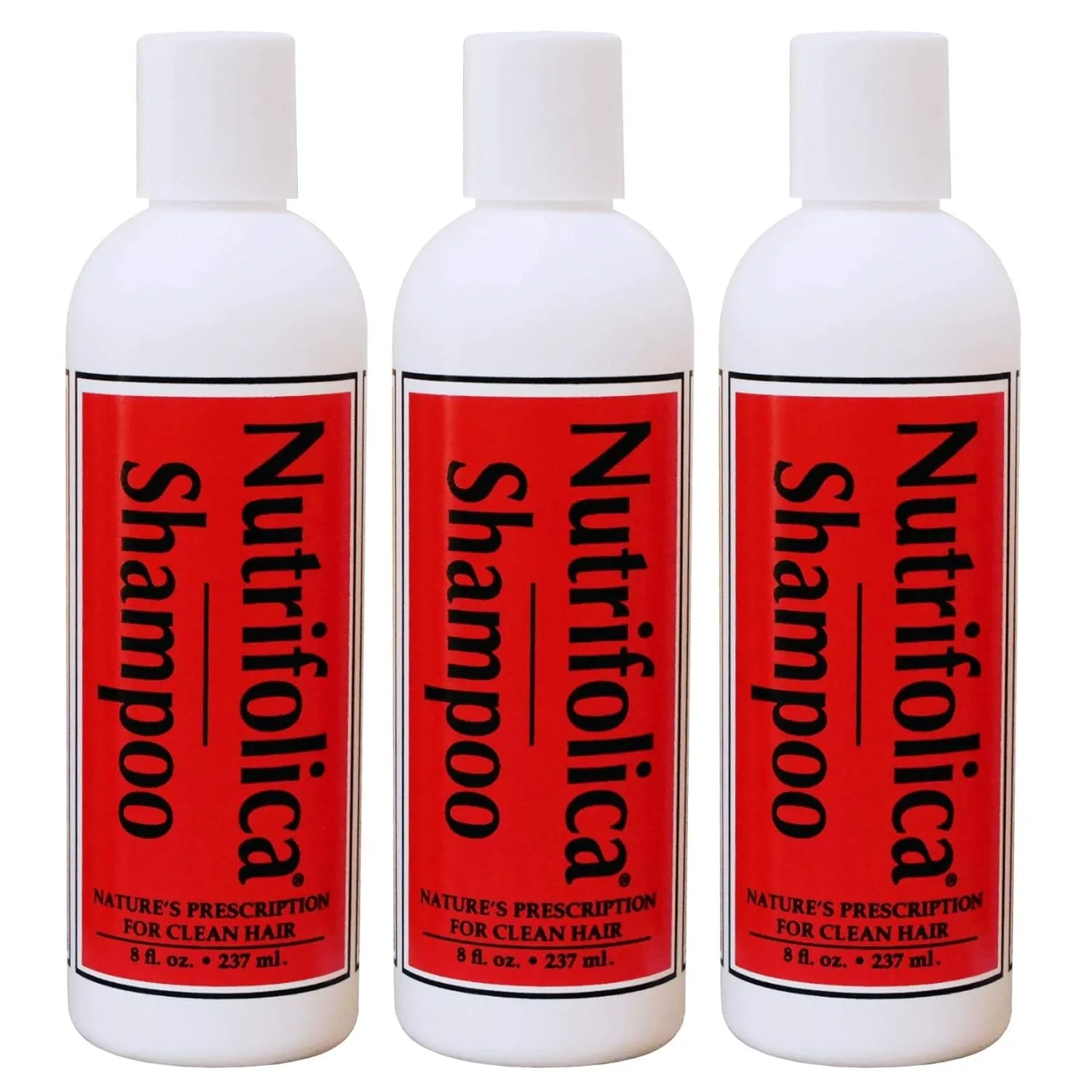 3 Nutrifolica Hair Regrowth Growth Shampoo Naturaly Stop Hair Loss Thin Hair and Grow Hair
