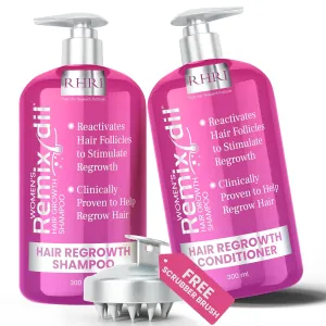 34 OZ Hair Growth Shampoo and Conditioner Set for Women | Effective Hair Regrowth Treatment | Strengthening, Thickening & Soothing Formula for Healthy, Vibrant Hair | Salon Size