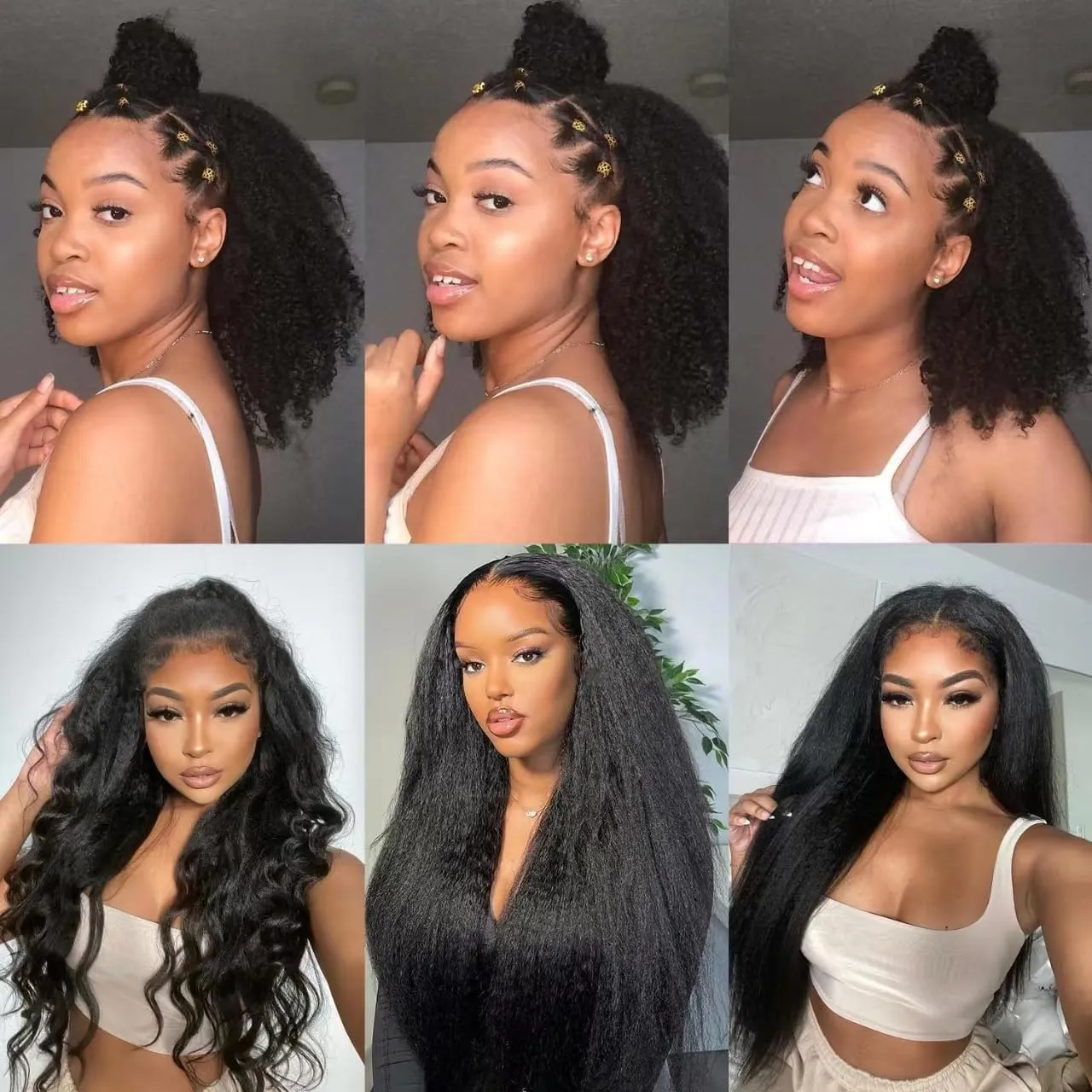 3C 4A Curly Clip In Hair Extensions Real Human Hair 12 Inch 110g 8pcs Kinky Curly Clip Ins Full Head for Black Women 100% Brazilian Remy Human Hair Extensions Natural Color with 20 Clips
