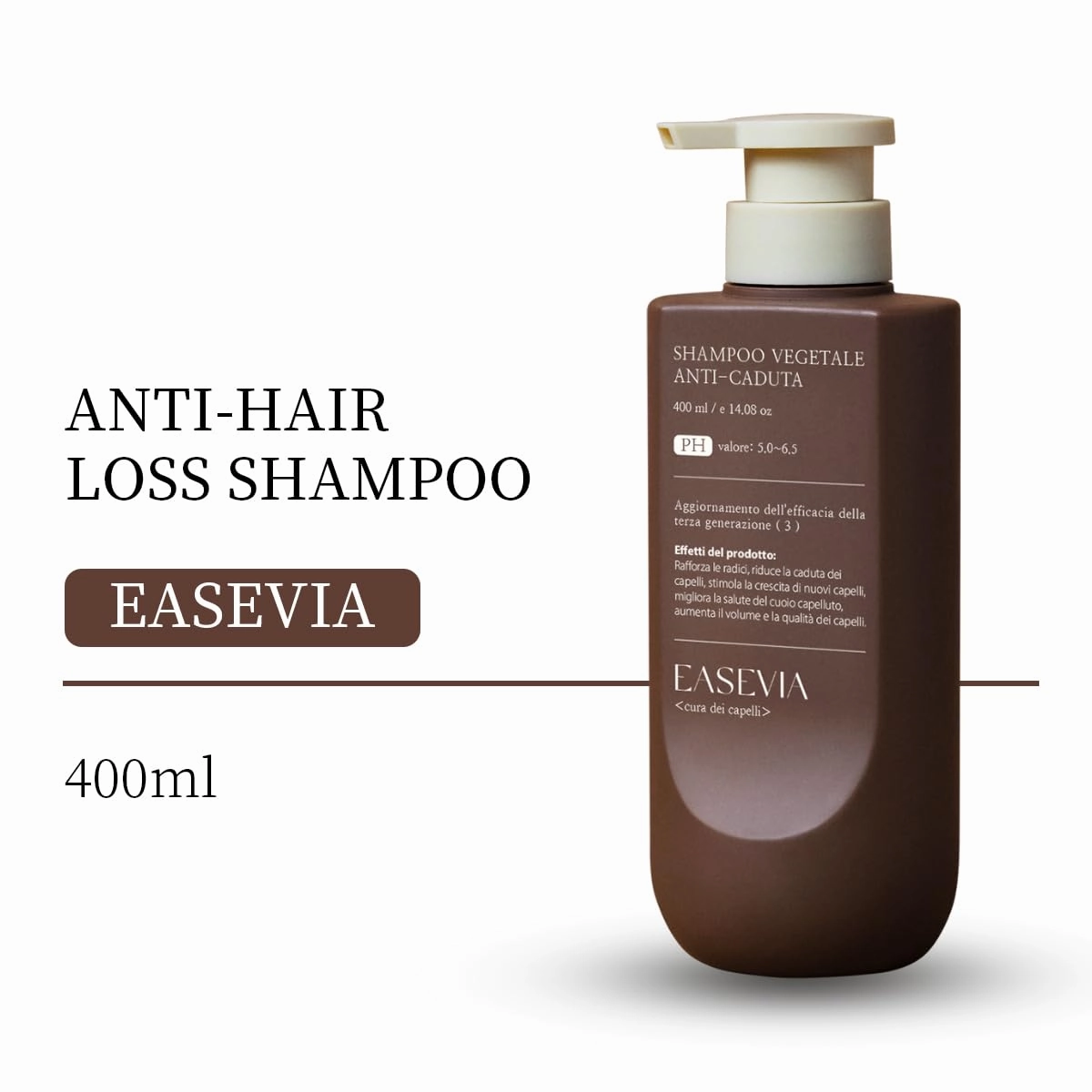 400ml Anti Hair Loss Vegetable Shampoo- Ideal for Excessive Shedders, Boosts Follicle Strength, Nourishes, Strengthens,Promotes Growth,Natural Aloe & Ginseng Infused,for All Hair Types