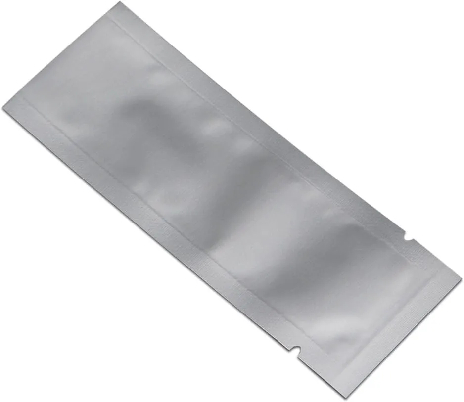 500 Pack 1.57x4.33 inch (Inside Size 1.18x3.94 inch) Heat Seal Sample Pouch Thickened Mylar Foil Bag for Lotions Travel Packets Single Serving Coffee Powder Condiments Food Storage Containers