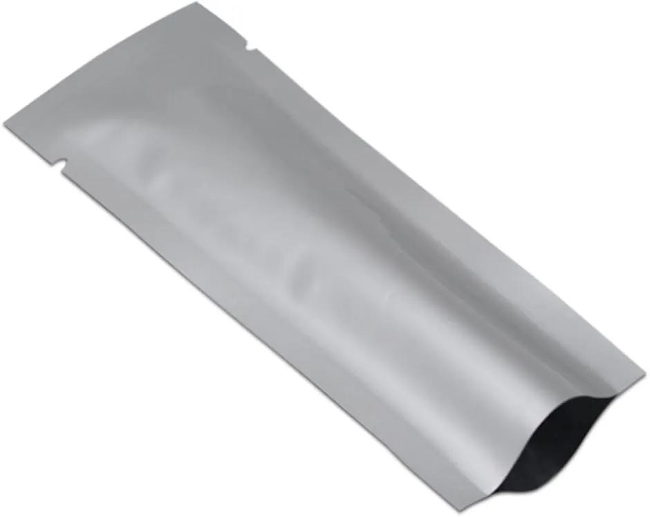 500 Pack 1.57x4.33 inch (Inside Size 1.18x3.94 inch) Heat Seal Sample Pouch Thickened Mylar Foil Bag for Lotions Travel Packets Single Serving Coffee Powder Condiments Food Storage Containers