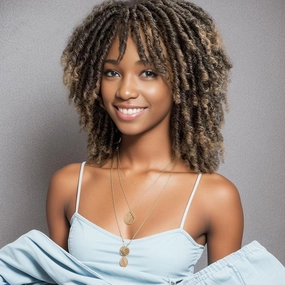 6 Inch Short Dreadlocks Braided Wigs for Black Women and Man with Clips In Synthetic Afro Twists DreadLock Full Hair Replacement Wigs (1B/27#)
