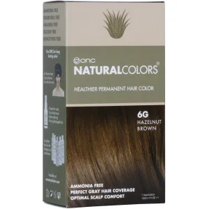 (6G Hazelnut Brown) 4 fl. oz. (120 mL) Heat Activated Healthier Permanent Hair Dye with Certified Organic Ingredients, Ammonia Free, Vegan Friendly, 100% Gray Coverage