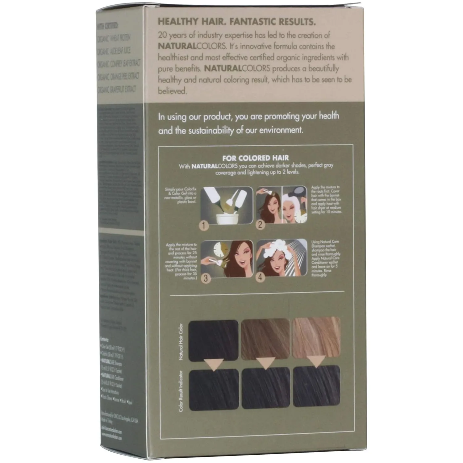 (6N Dark Blonde) 4 fl. oz. (120 mL) Heat Activated Healthier Permanent Hair Dye with Certified Organic Ingredients, Ammonia Free, Vegan Friendly, 100% Gray Coverage