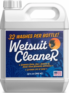 [32 Washes] Wetsuit Soap Cleaner Shampoo for Neoprene Wetsuit Women & Men - Removes Odors, Chlorine & Ocean Residue - Scuba Gear - 32 oz