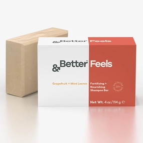 &Better All-Natural Shampoo Bar for Men | Handcrafted in Canada with Organic Shea Butter | Rich in Vitamins   Proteins | Plastic-Free   Eco-Friendly   Vegan | Natural Scent (Grapefruit   Mint Leaves)