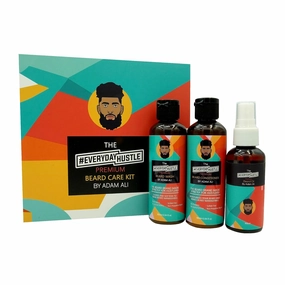 #EverydayHustle Premium Beard Care Kit for Men - With Shampoo, Conditioner & Spray Beard Oil - The Ultimate Beard Kit for Beard Moisture, Softening, Detangling, Grooming - 3-in-1 Pack