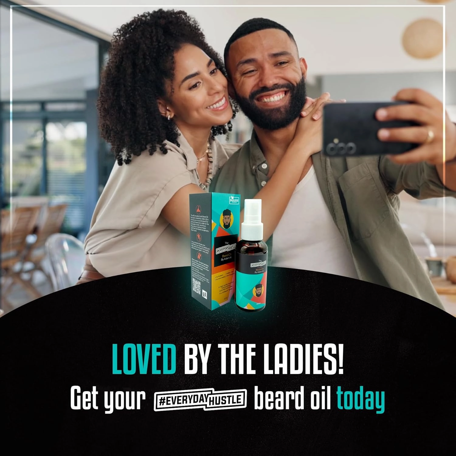 #EverydayHustle Premium Beard Care Kit for Men - With Shampoo, Conditioner & Spray Beard Oil - The Ultimate Beard Kit for Beard Moisture, Softening, Detangling, Grooming - 3-in-1 Pack