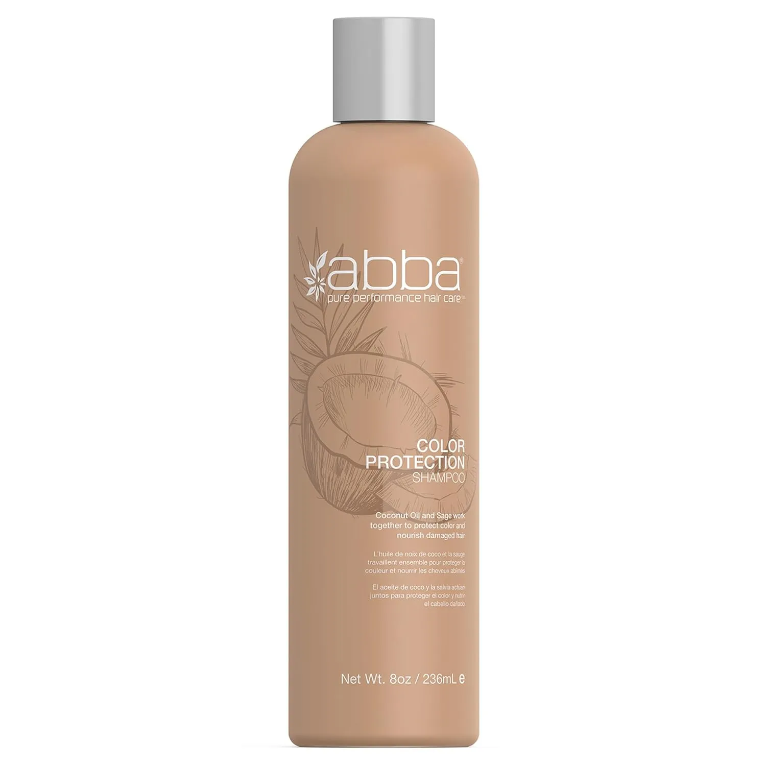 ABBA - Pure Color Protection Shampoo - Coconut Oil & Sage