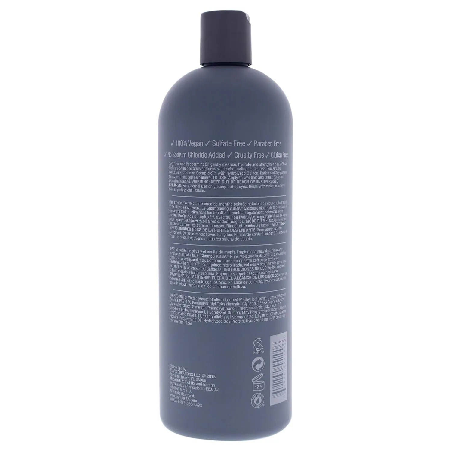 ABBA - Pure Moisture Shampoo - Olive Butter & Peppermint Oil