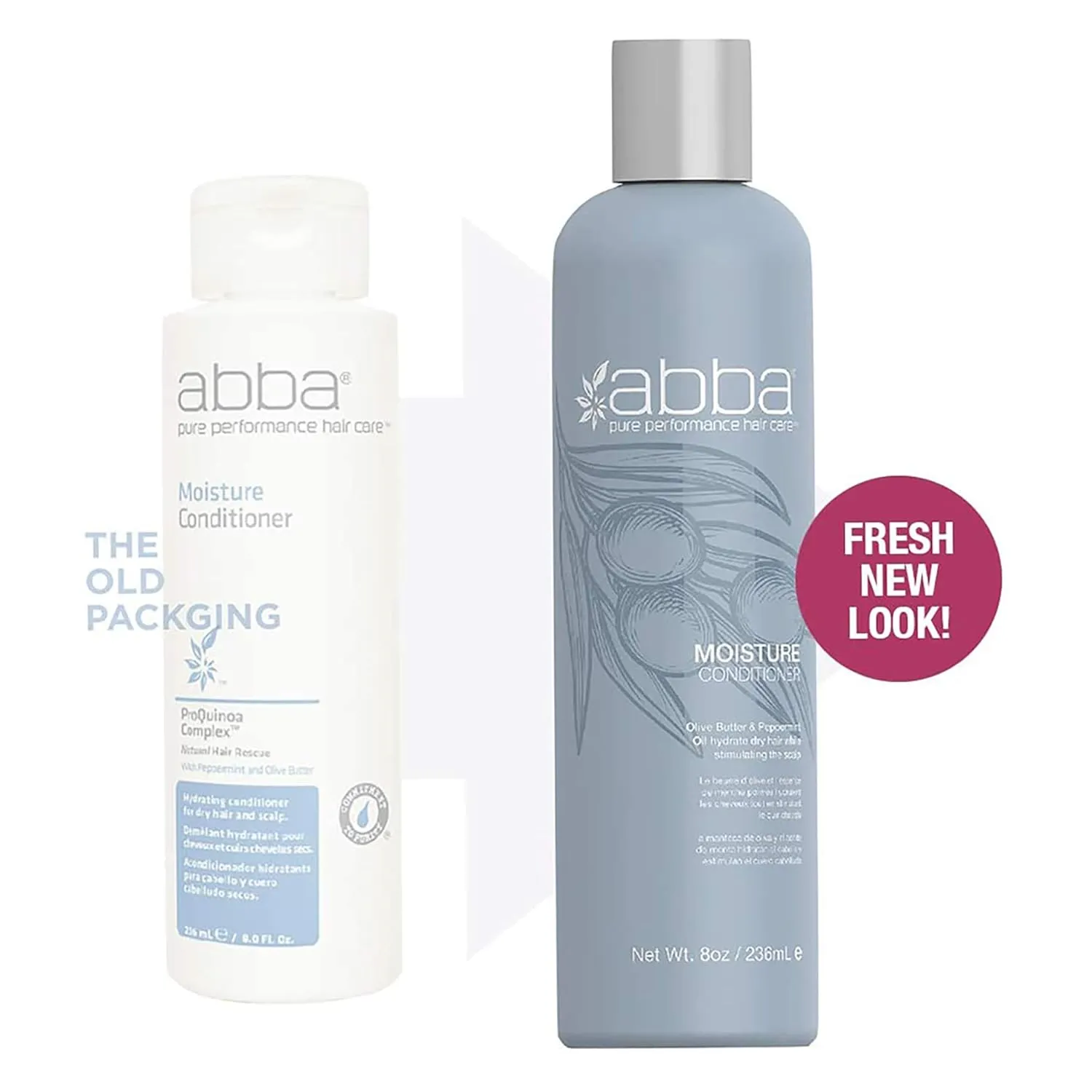 ABBA - Pure Moisture Shampoo - Olive Butter & Peppermint Oil