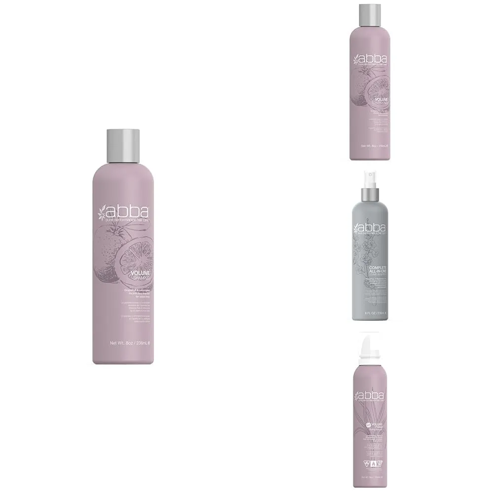 ABBA - Pure Volume Regimen - Pure Volume Foam Styling Mousse & All-in-One Leave-In Spray & Pure Volume Shampoo & Conditioner Duo