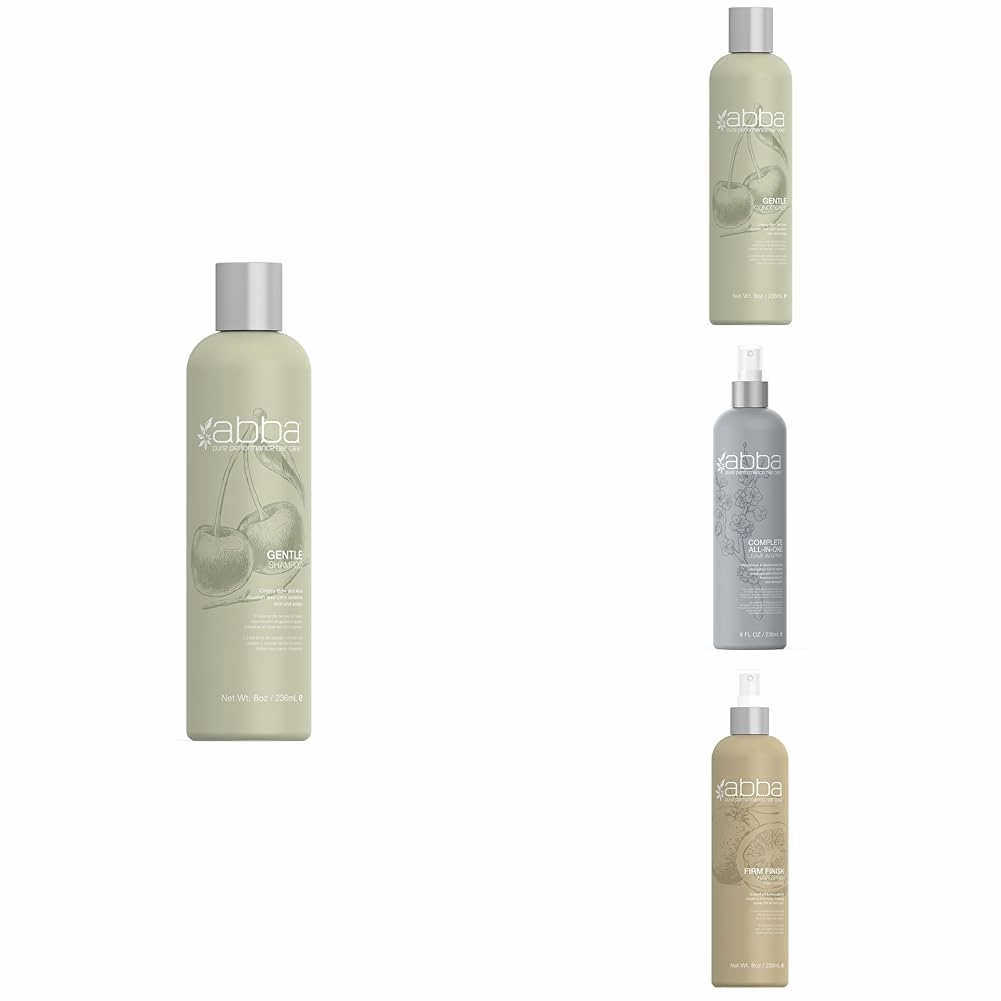 ABBA - Pure Daily Regimen - Pure Preserving Blow Drying Spray & All-in-One Leave-In Spray & Pure Gentle Shampoo & Conditioner Duo