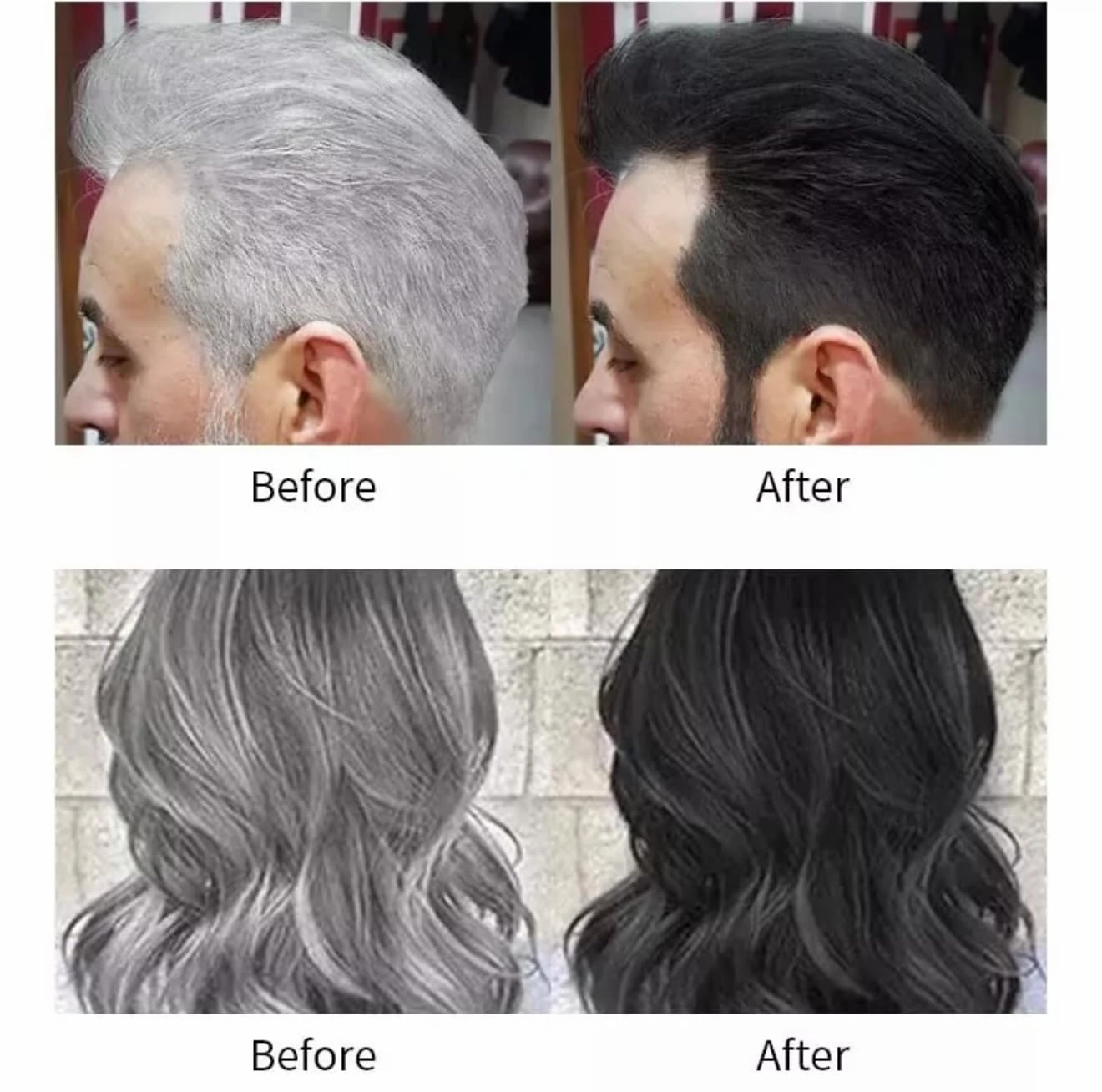 ABBASI & CO Chestnut Brown Hair Dye Shampoo - 3 in 1 Herbal Hair Color Shampoo for Men & Women - Nourishes & Protects Hair - Grey/White Coverage Champu Para Canas Mujer 500 ML (Chestnut Brown)