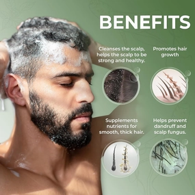 ABERA High-Performance Anti-Dandruff Shampoo with Langbian Ginseng Extract, Paraben and Sulfate - 5,07 Fl Oz, Free 2 Box   1 Head Massage Comb