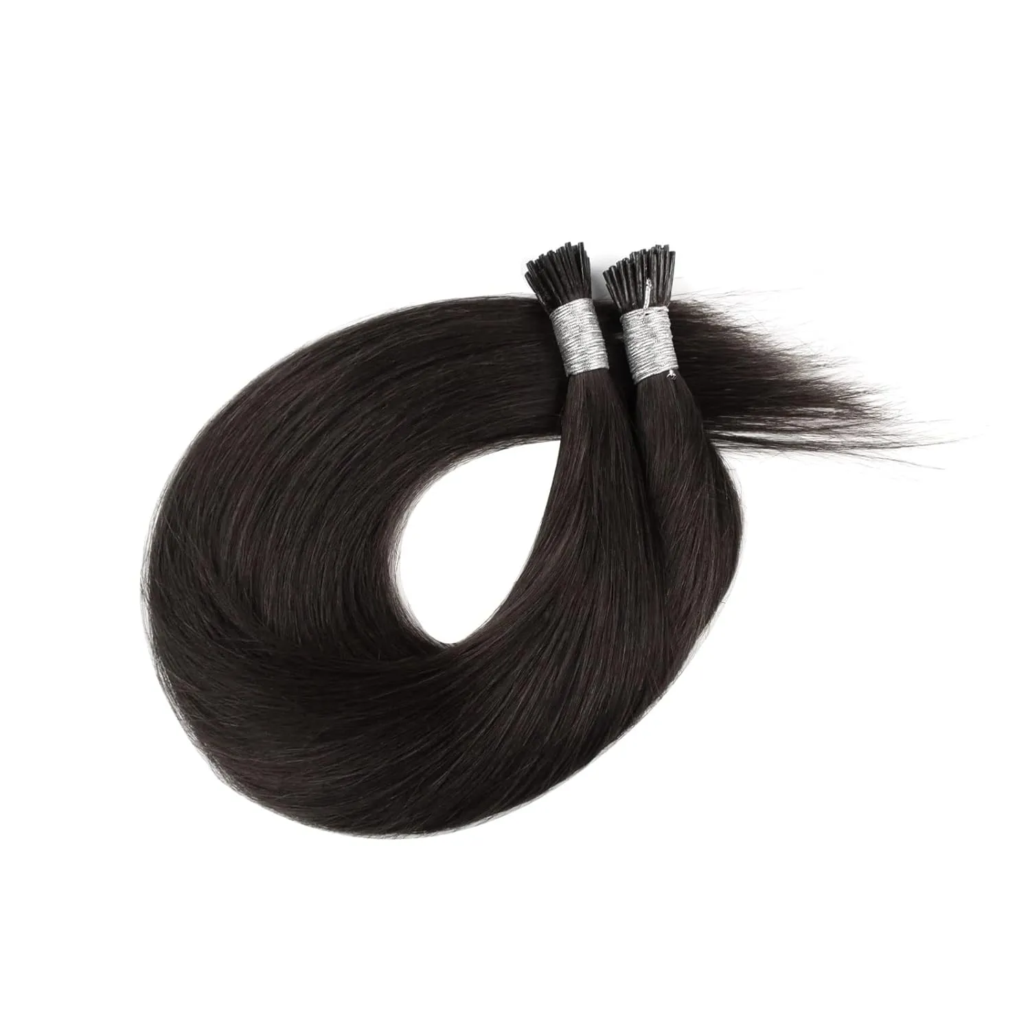 ABH AmazingBeauty Hair Tip Fusion Hair Extensions I Tip Hair Extensions Real Human Hair 50 Grams #1B Off Black Soft Natural Hair I Tip Remy Hair Extensions 50strands 20 Inch