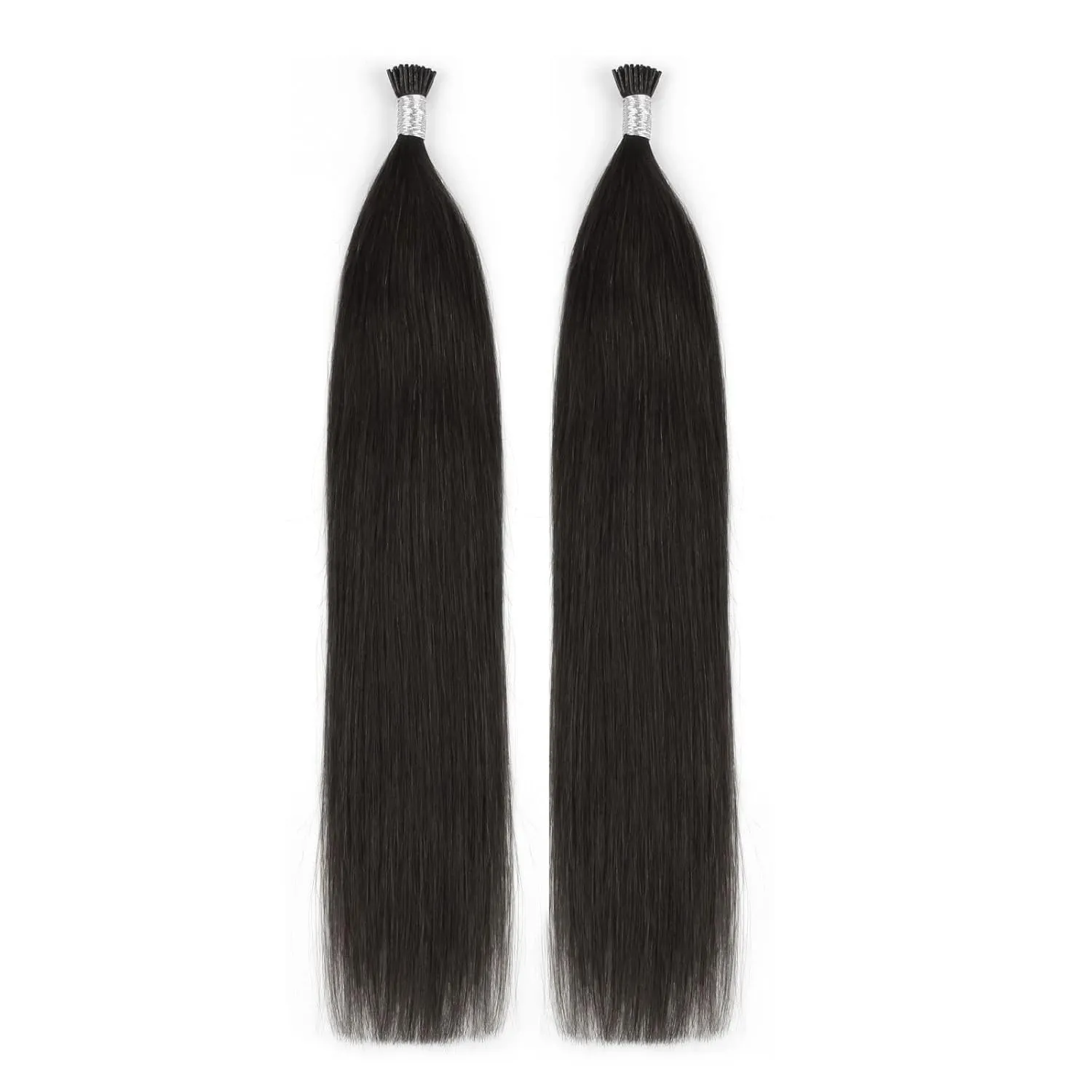 ABH AmazingBeauty Hair Tip Fusion Hair Extensions I Tip Hair Extensions Real Human Hair 50 Grams #1B Off Black Soft Natural Hair I Tip Remy Hair Extensions 50strands 20 Inch