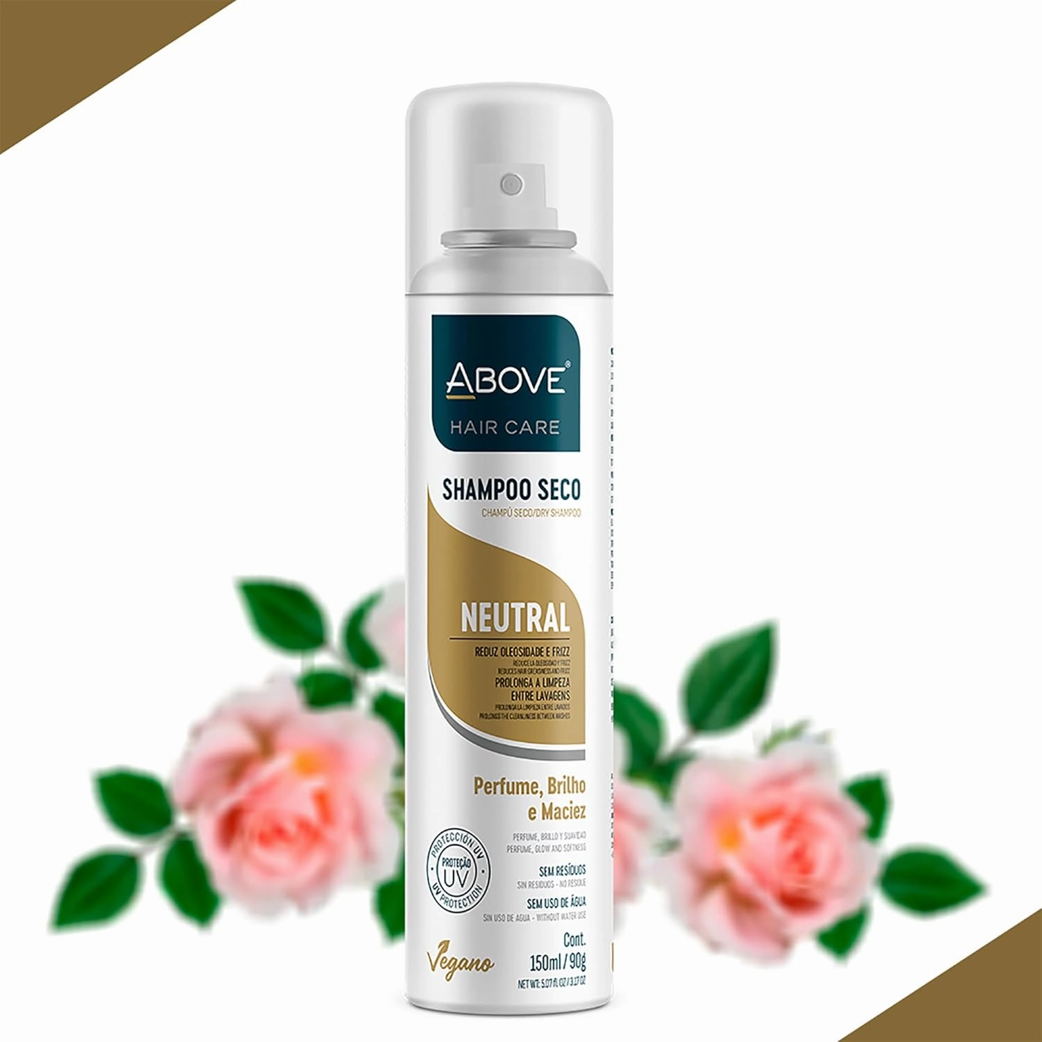 ABOVE Dry Shampoo Set, Neutral, 4 Pcs - Volumizing Shampoo - Absorbs Excess Oil - With Lime and Tangerine Notes - Paraben and Benzene Free