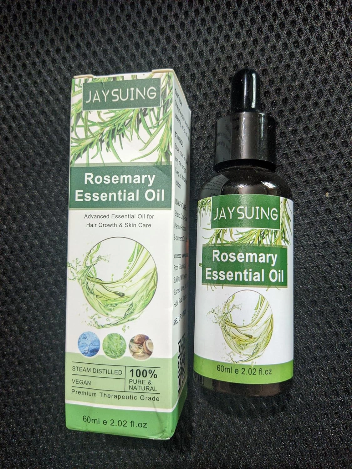 Aceite de Romero Para, 1 Masajeador, Aceite de Romero Para el Crecimiento Del Cabello, Aceite de Ricino para Cejas y Pestañas y