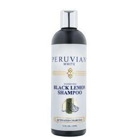 Activated Charcoal Shampoo with Black Lemon - Deep Cleansing, Detoxifying Formula for All Hair Types (12 oz)