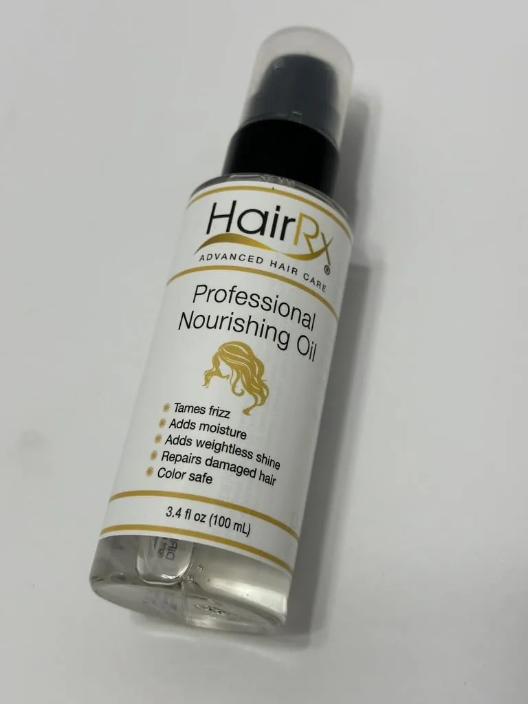 Advanced Hair Care Professional Nourishing Oil, 3.4 fl oz, Tames Frizz, Adds Moisture, Weightless Shine, Repairs Damaged Hair, Color Safe