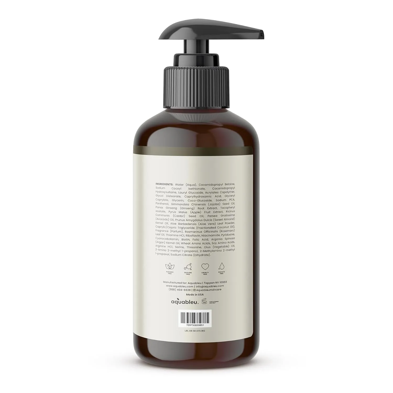 Advanced Therapy Anti-Thinning Rosemary Oil Shampoo with 14 All-Natural Ingredients for Volume, Strength, and Thickness (16oz)