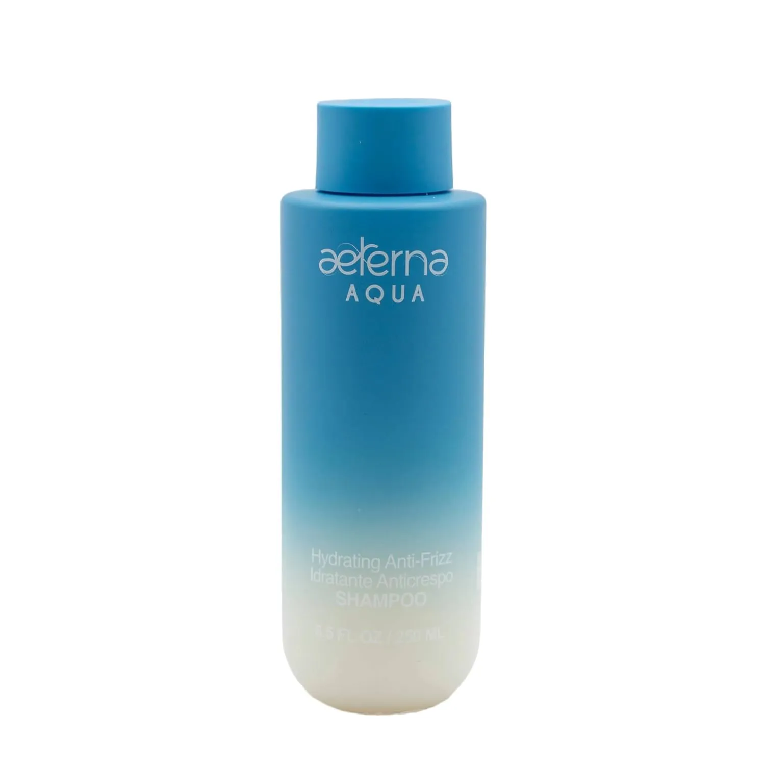 Aeterna AQUA Hydrating Anti-Frizz Shampoo – Color-Safe, Sulfate-Free – With Aloe Vera, Almond & Linseed Oil for Smooth, Strong & Healthy Hair – 250 ml