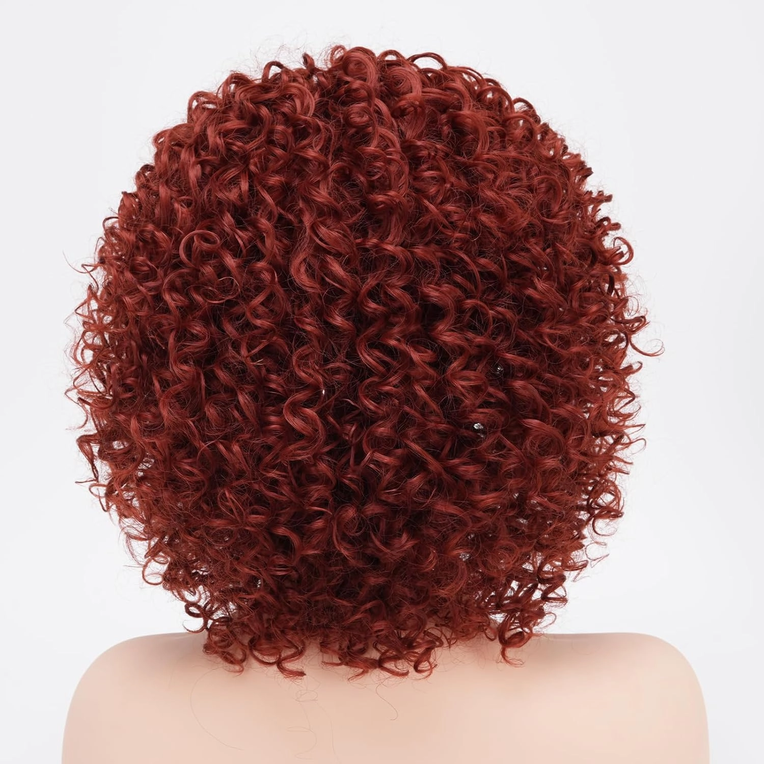 Afro Short Curly Orange Wigs for Black Women,Kinky Ombre Orange Wig With Bangs Synthetic Heat Resistant Hair for Daily Use