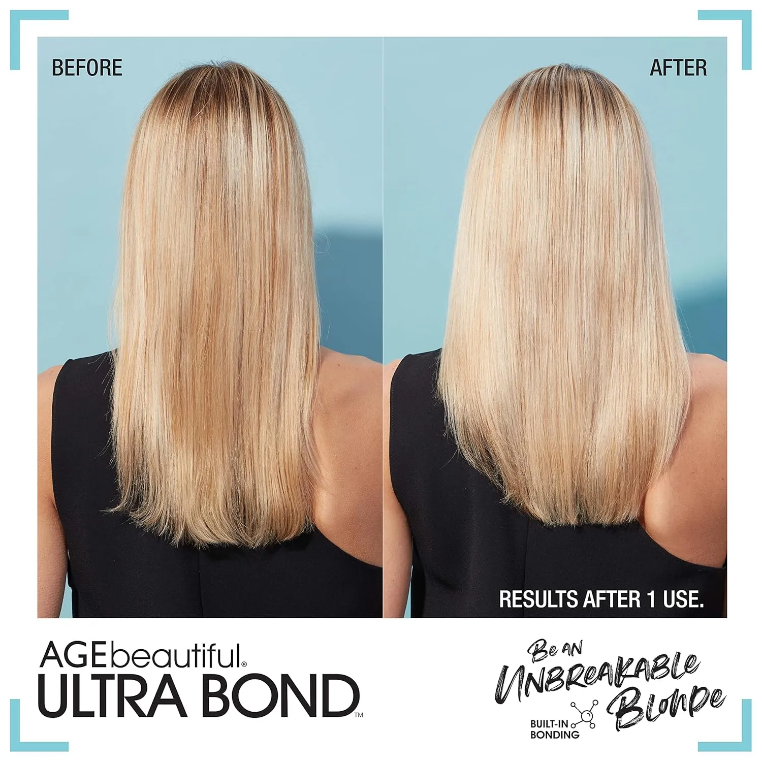 AGE beautiful Blonde Care Purple Toning Shampoo with Ultra Bond Building | Neutralizes Brassy, Yellow Tones | Strengthens & Protects | For Color-Treated Hair