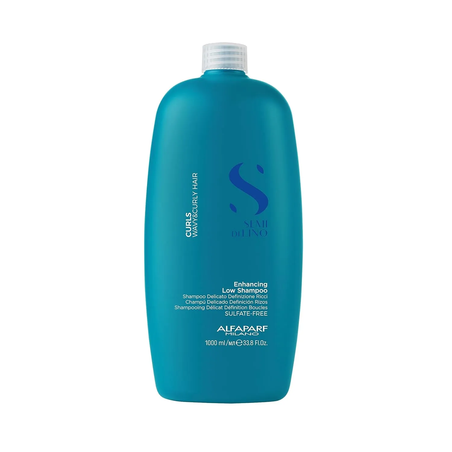 Alfaparf Milano Semi Di Lino Curls Enhancing Sulfate Free Shampoo for Wavy and Curly Hair - Hydrates and Nourishes - Reduces Frizz - Protects Against Humidity - Vegan-Friendly Formula