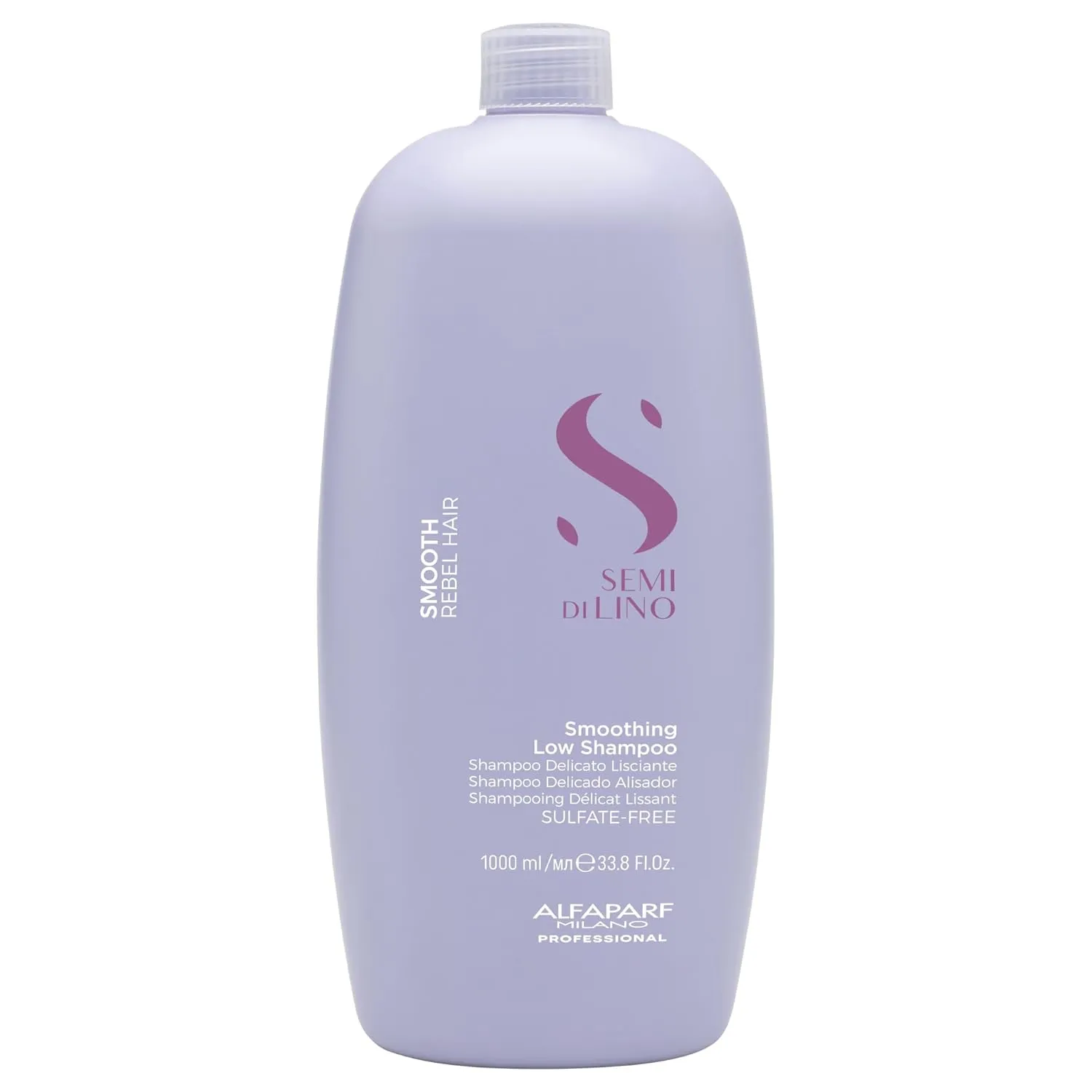 ALFAPARF MILANO Semi Di Lino Smoothing Sulfate Free Shampoo - Anti Frizz Hair Care & Cleansing Shampoo to Revitalize Dry Hair & Restore Shine
