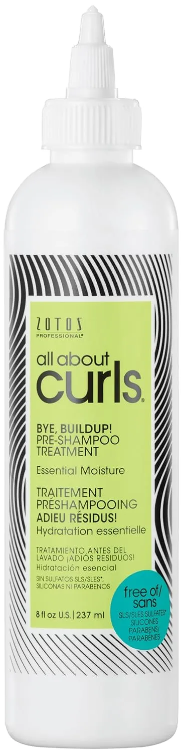 All About Curls Bye, Buildup! Pre Shampoo Treatment | Essential Moisture | Gentle Cleansing | All Curly Hair Types